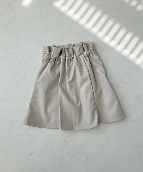 AS KNOW AS plus（アズノゥアズプラス）の「♪フェイクレザー マーメイドスカートパンツ（スカート・レディース・アイボリー/ブラック/ブラウン・FREE）」の14枚目の写真