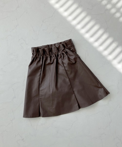 AS KNOW AS plus（アズノゥアズプラス）の「♪フェイクレザー マーメイドスカートパンツ（スカート・レディース・アイボリー/ブラック/ブラウン・FREE）」の16枚目の写真