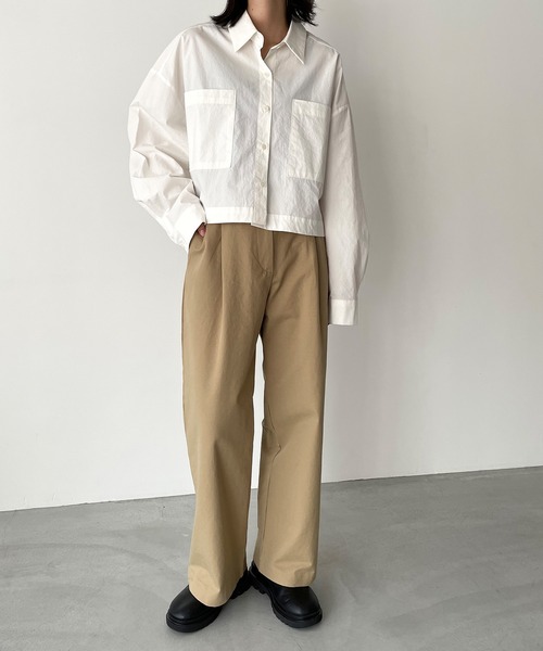 CANAL JEAN（キャナルジーン）の「El mar(エルマール) コットンポケットシャツ（シャツ/ブラウス・レディース・ベージュ/アイボリー・ONE SIZE）」の9枚目の写真