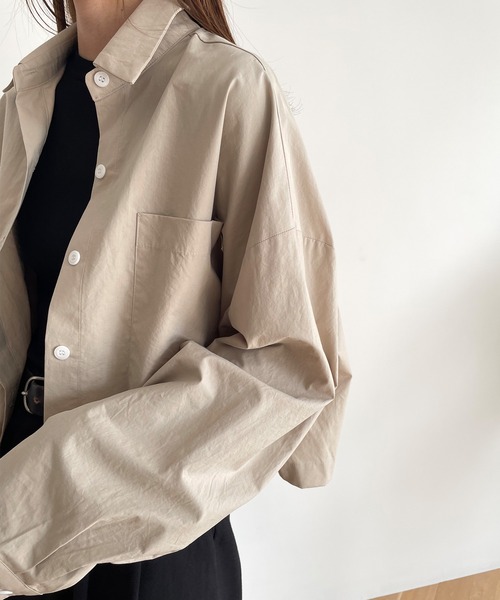 CANAL JEAN（キャナルジーン）の「El mar(エルマール) コットンポケットシャツ（シャツ/ブラウス・レディース・ベージュ/アイボリー・ONE SIZE）」の5枚目の写真