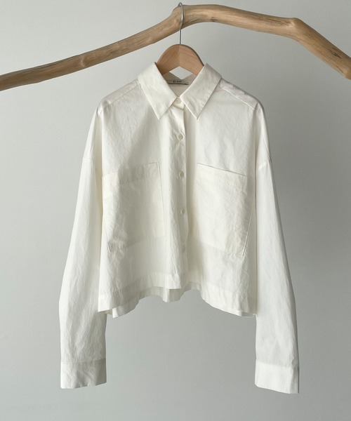 CANAL JEAN（キャナルジーン）の「El mar(エルマール) コットンポケットシャツ（シャツ/ブラウス・レディース・ベージュ/アイボリー・ONE SIZE）」の7枚目の写真