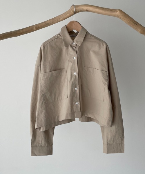 CANAL JEAN（キャナルジーン）の「El mar(エルマール) コットンポケットシャツ（シャツ/ブラウス・レディース・ベージュ/アイボリー・ONE SIZE）」の6枚目の写真