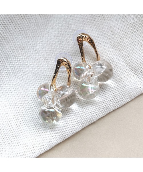 tone（トーン）の「【Agaro】No.172　フープピアス　つぶつぶ(MA)（ピアス（両耳用）・レディース・ゴールド/シルバー/ゴールド系その他/シルバー系その他・FREE）」の8枚目の写真
