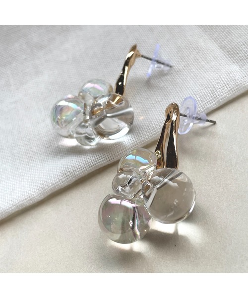 tone（トーン）の「【Agaro】No.172　フープピアス　つぶつぶ(MA)（ピアス（両耳用）・レディース・ゴールド/シルバー/ゴールド系その他/シルバー系その他・FREE）」の7枚目の写真