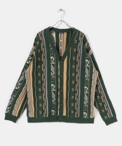 セール】マルチジャカード ニットカーディガン（カーディガン/ボレロ