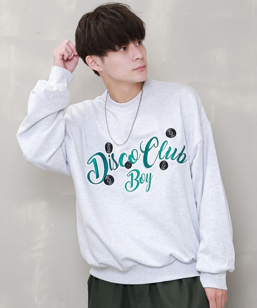 SPINNS（スピンズ）の「【ビッグシルエット】刺繍 クルーネックスウェット（スウェット・メンズ・ロイヤルブルー/ブラック/アッシュグレー/ピンク・ONESIZE）」の8枚目の写真