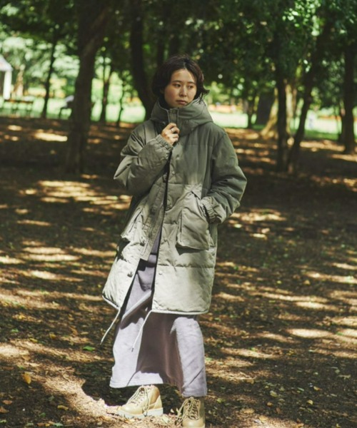 Snow Peak（スノーピーク）の「TAKIBI Down Coat（ダウンジャケット/コート・メンズ・ブラック/カーキ・MEDIUM/LARGE/1/X-LARGE/SMALL）」の5枚目の写真