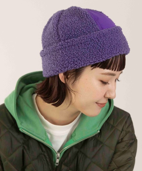 CONTROL FREAK / CTFK（コントロールフリーク）の「CONTROL FREAK(コントロールフリーク)パッチフェイクボアワッチ（キャップ・レディース・ブラック/パープル/ブラウン/アイボリー・FREE）」の4枚目の写真
