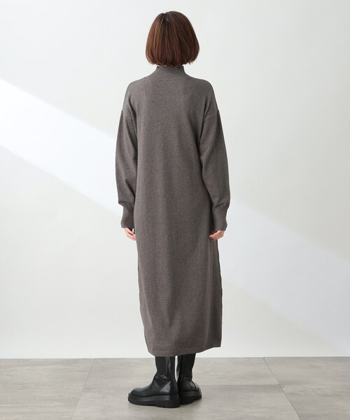 THE SHOP TK （ザ ショップ ティーケー ）の「◆【洗える】ハイネックロングニットワンピース/CLUEL 11月号掲載（ワンピース・レディース・ピンク系/グリーン/ブラウン系/ブラック・12）」の22枚目の写真