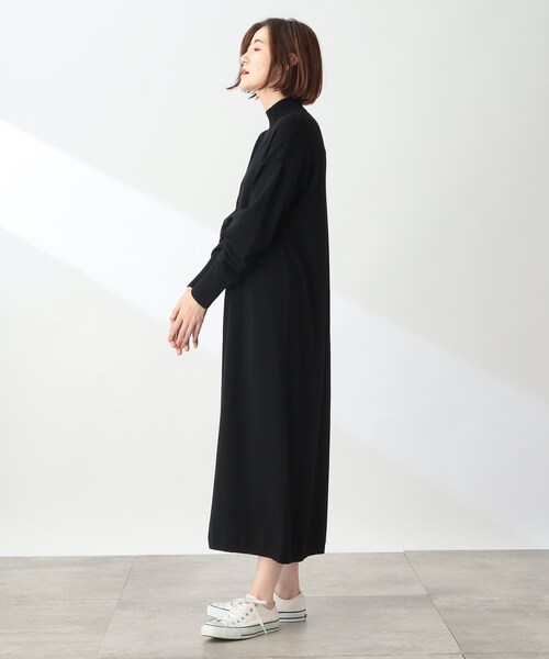 THE SHOP TK （ザ ショップ ティーケー ）の「◆【洗える】ハイネックロングニットワンピース/CLUEL 11月号掲載（ワンピース・レディース・ピンク系/グリーン/ブラウン系/ブラック・12）」の15枚目の写真