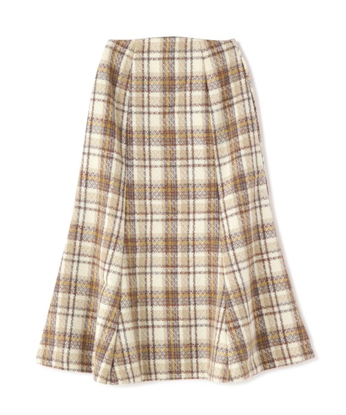 FREE'S MART(フリーズマート)の「◆ツイードチェックマーメイドスカート(スカート・レディース・ベージュ系その他/グリーン系その他/イエロー系その他・X-SMALL/MEDIUM/SMALL)」の3枚目の写真