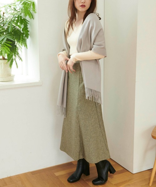 FREE'S MART(フリーズマート)の「◆ツイードチェックマーメイドスカート(スカート・レディース・ベージュ系その他/グリーン系その他/イエロー系その他・X-SMALL/MEDIUM/SMALL)」の21枚目の写真