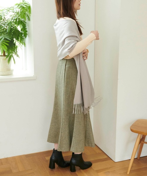 FREE'S MART(フリーズマート)の「◆ツイードチェックマーメイドスカート(スカート・レディース・ベージュ系その他/グリーン系その他/イエロー系その他・X-SMALL/MEDIUM/SMALL)」の22枚目の写真