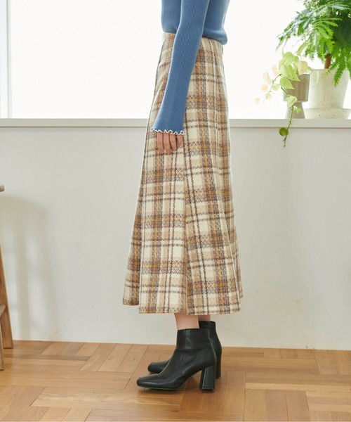 FREE'S MART(フリーズマート)の「◆ツイードチェックマーメイドスカート(スカート・レディース・ベージュ系その他/グリーン系その他/イエロー系その他・X-SMALL/MEDIUM/SMALL)」の17枚目の写真