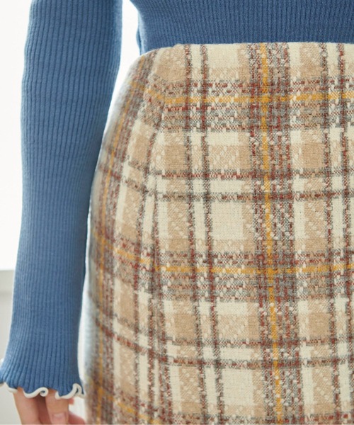 FREE'S MART(フリーズマート)の「◆ツイードチェックマーメイドスカート(スカート・レディース・ベージュ系その他/グリーン系その他/イエロー系その他・X-SMALL/MEDIUM/SMALL)」の19枚目の写真