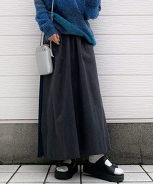Q | スエードタッチマキシスカート(スカート)