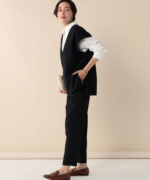 NOLLEY’S（ノーリーズ）の「ウォッシャブルピンヘッドタックパンツ（その他パンツ・レディース・ブルー系その他7/ブラウン系その他3/オフホワイト・34/36/38）」の11枚目の写真