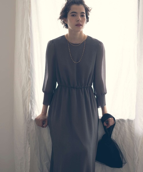 kaene（カエン）の「チュールドッキングハンドバッグ（ハンドバッグ・レディース・ベージュ/カーキ/ブラック・FREE）」の4枚目の写真