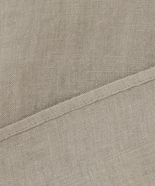 【23区】LIBECO 麻100% レギュラーカラーシャツ46 オレンジ LIBECO ベーシック シャツ（シャツ/ブラウス）｜23区（ニジュウ