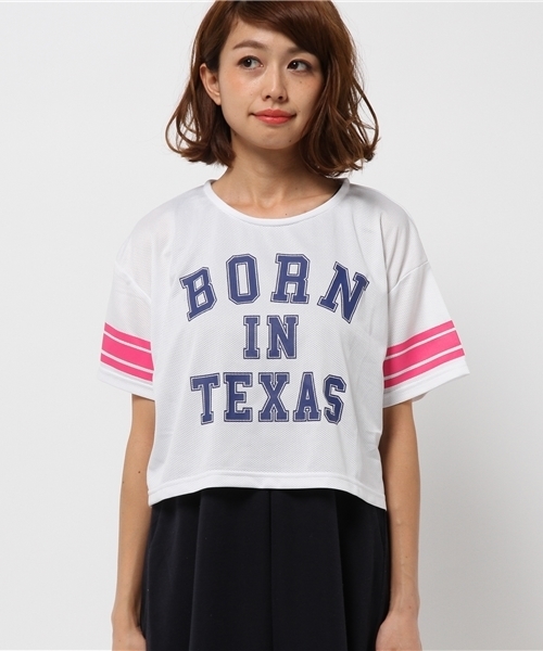 Dickies(ディッキーズ)の「メッシュワイドTシャツ(Tシャツ/カットソー・レディース・ホワイト/ブラック・MEDIUM/SMALL/LARGE)」の6枚目の写真