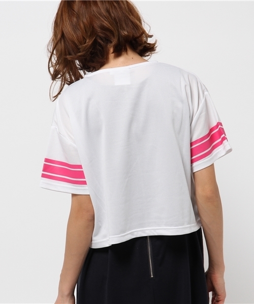 Dickies(ディッキーズ)の「メッシュワイドTシャツ(Tシャツ/カットソー・レディース・ホワイト/ブラック・MEDIUM/SMALL/LARGE)」の8枚目の写真