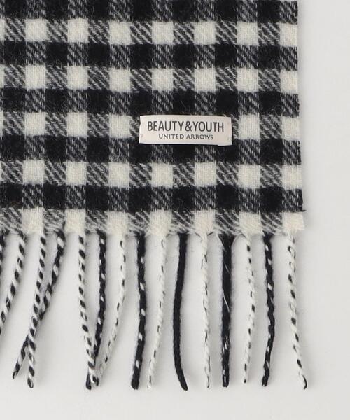 BEAUTY&YOUTH UNITED ARROWS(ビューティーアンドユースユナイテッドアローズ)の「シェパード チェック マフラー(マフラー・メンズ・ケリー/ブラック・FREE)」の5枚目の写真