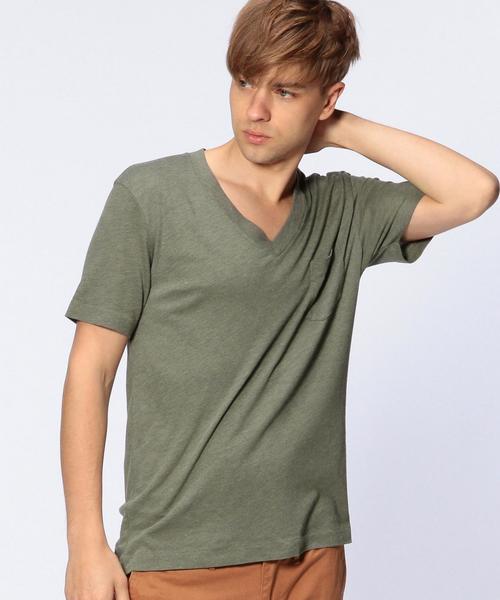 UNITED ARROWS(ユナイテッドアローズ)の「◎UAS USA V/N◆(Tシャツ/カットソー・メンズ・イエロー/ケリー/ホワイト/ネイビー/グレー・SMALL/LARGE/X-LARGE/X-SMALL/MEDIUM/XX-LARGE)」の3枚目の写真