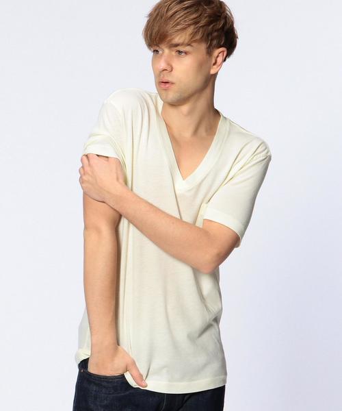 UNITED ARROWS(ユナイテッドアローズ)の「◎UAS USA V/N◆(Tシャツ/カットソー・メンズ・イエロー/ケリー/ホワイト/ネイビー/グレー・SMALL/LARGE/X-LARGE/X-SMALL/MEDIUM/XX-LARGE)」の5枚目の写真