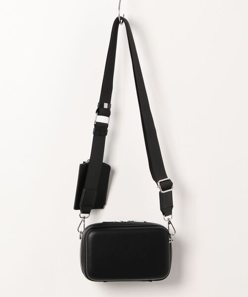 B.R.U（ブル）の「【男女兼用】コインケース付きハードケースバッグ（ショルダーバッグ・メンズ・ホワイト/ブラック・FREE）」の5枚目の写真