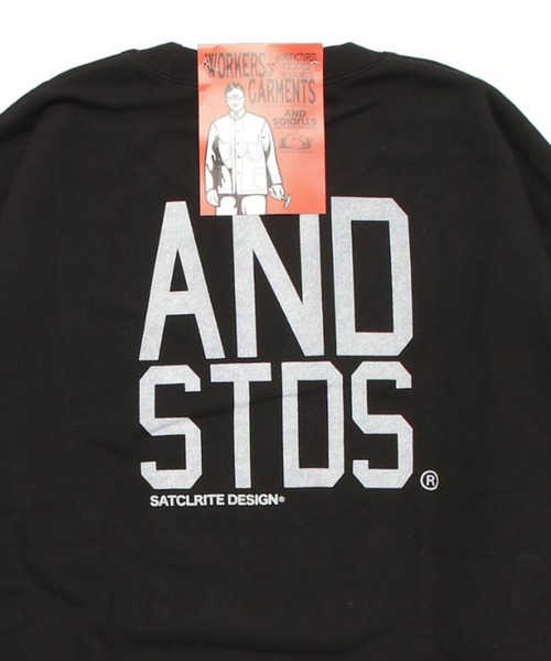 Satellite(サテライト)の「ANDSTUDIOS LOGO TRAINER(スウェット・メンズ・チャコール/ミックスグレー/ブラック・XL/L)」の1枚目の写真