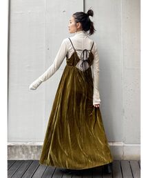 Ungrid | ベロアギャザーキャミワンピース(ワンピース)