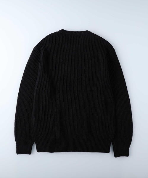 Right-on(ライトオン)の「畦編みクルーネック(ニット/セーター・メンズ・ブラック/ベージュ/オフホワイト・M/XL/L)」の14枚目の写真