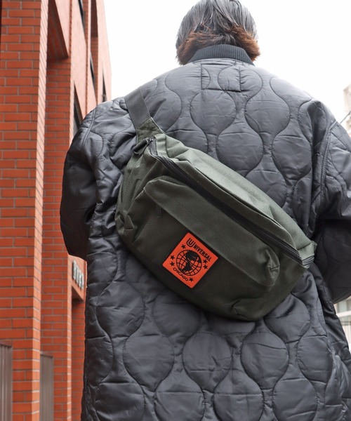 UNIVERSAL OVERALL(ユニバーサルオーバーオール)の「UNIVERSAL OVERALL/ユニバーサルオーバーオール 2WAY waist bag ウエストバック ボディバッグ(ボディバッグ/ウエストポーチ・メンズ・ブラック/ベージュ/カーキ・ONE SIZE)」の3枚目の写真