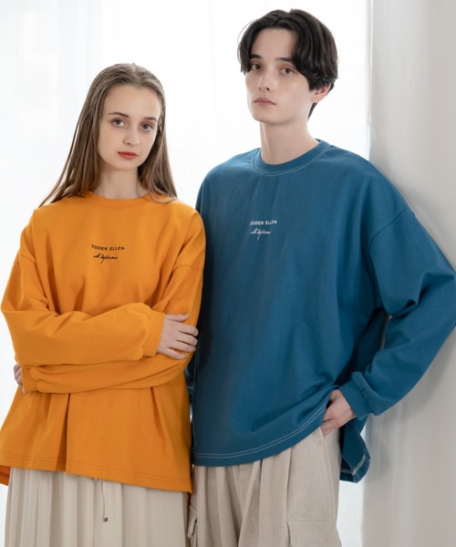 EDDEN ELLEN(エデンエレン)の「【EDDEN ELLEN】ヘビーウェイトシンプルロゴロンT(Tシャツ/カットソー・メンズ・ブルー/ブラック/カーキ/オレンジ/ホワイト・X-SMALL/SMALL/MEDIUM/LARGE)」の5枚目の写真