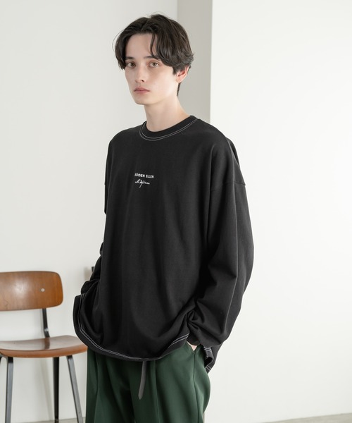 EDDEN ELLEN(エデンエレン)の「【EDDEN ELLEN】ヘビーウェイトシンプルロゴロンT(Tシャツ/カットソー・メンズ・ブルー/ブラック/カーキ/オレンジ/ホワイト・X-SMALL/SMALL/MEDIUM/LARGE)」の3枚目の写真