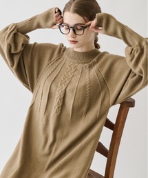 idem | arm warmers knit onepiece/アームウォーマ―ニットワンピース(ワンピース)