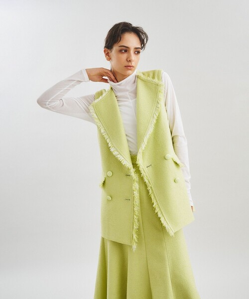GRACE CONTINENTAL(グレースコンチネンタル)の「ツイードダブルベスト(ベスト・レディース・ブラック/ホワイト・36)」の21枚目の写真