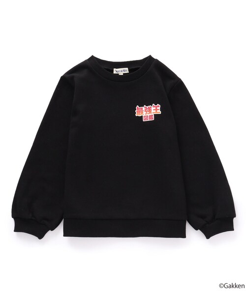 SHOO・LA・RUE(シューラルー)の「◆【最強王図鑑×SHOO・LA・RUE】バックプリントスウェット(スウェット・キッズ・グレー/ライトベージュ/ブラック・13/14/12/11)」の2枚目の写真
