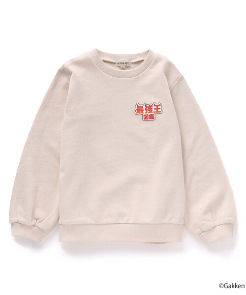 SHOO・LA・RUE(シューラルー)の「◆【最強王図鑑×SHOO・LA・RUE】バックプリントスウェット(スウェット・キッズ・グレー/ライトベージュ/ブラック・13/14/12/11)」の10枚目の写真