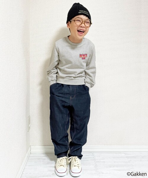 SHOO・LA・RUE(シューラルー)の「◆【最強王図鑑×SHOO・LA・RUE】バックプリントスウェット(スウェット・キッズ・グレー/ライトベージュ/ブラック・13/14/12/11)」の11枚目の写真