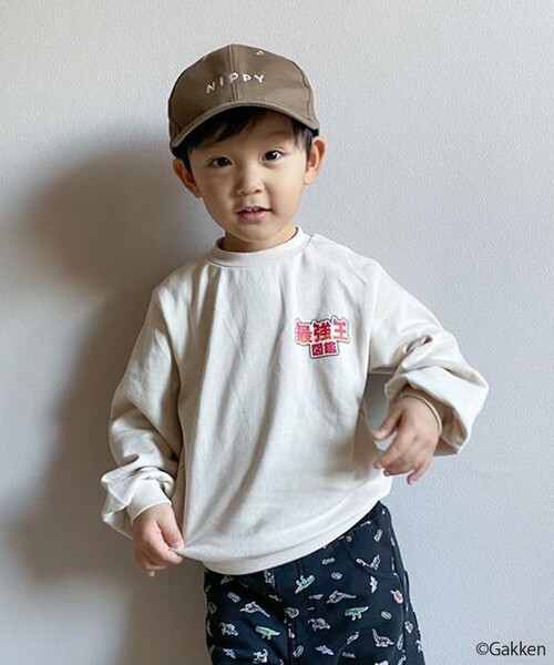SHOO・LA・RUE(シューラルー)の「◆【最強王図鑑×SHOO・LA・RUE】バックプリントスウェット(スウェット・キッズ・グレー/ライトベージュ/ブラック・13/14/12/11)」の21枚目の写真