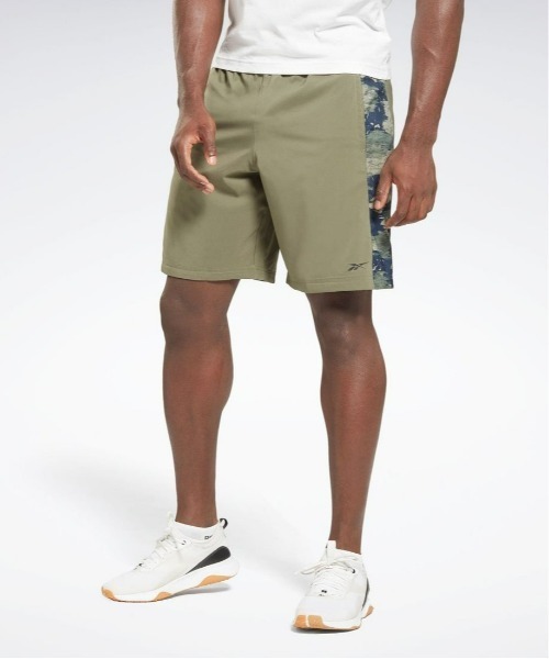 Reebok(リーボック)の「トレイン カモ ウォウブン ショートパンツ / TRAIN CAMO WOVEN SHORT(その他パンツ・メンズ・グリーン/ブラック/アーミー/ネイビー・LARGE/X-LARGE/X-SMALL/SMALL/MEDIUM/XX-LARGE/XXX-LARGE)」の2枚目の写真
