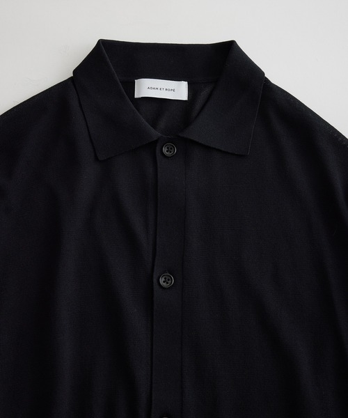ADAM ET ROPE'（アダムエロペ）の「アセテートコットン 衿付き オーバーカーディガン/サステナブル（カーディガン/ボレロ・メンズ・ブラック/パープル・M/L）」の13枚目の写真