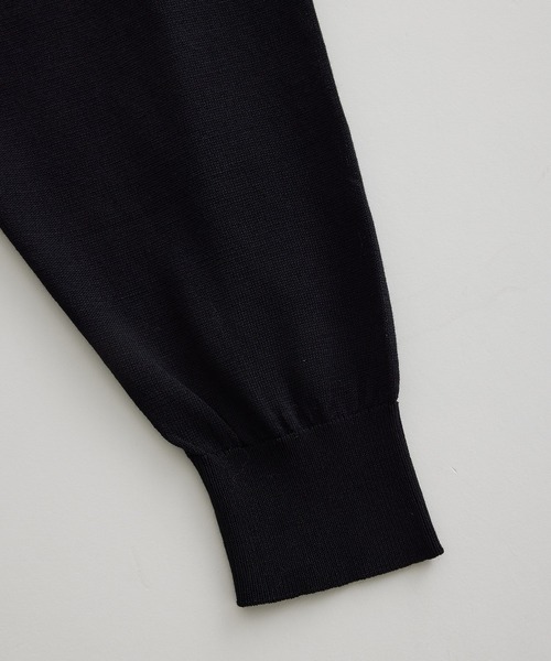 ADAM ET ROPE'（アダムエロペ）の「アセテートコットン 衿付き オーバーカーディガン/サステナブル（カーディガン/ボレロ・メンズ・ブラック/パープル・M/L）」の15枚目の写真