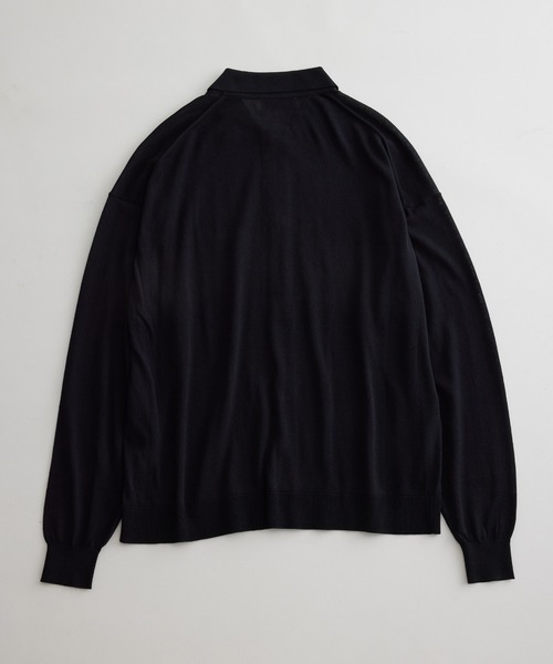 ADAM ET ROPE'（アダムエロペ）の「アセテートコットン 衿付き オーバーカーディガン/サステナブル（カーディガン/ボレロ・メンズ・ブラック/パープル・M/L）」の17枚目の写真
