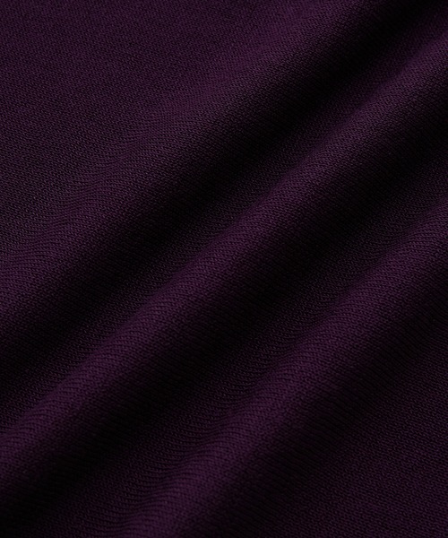 ADAM ET ROPE'（アダムエロペ）の「アセテートコットン 衿付き オーバーカーディガン/サステナブル（カーディガン/ボレロ・メンズ・ブラック/パープル・M/L）」の19枚目の写真