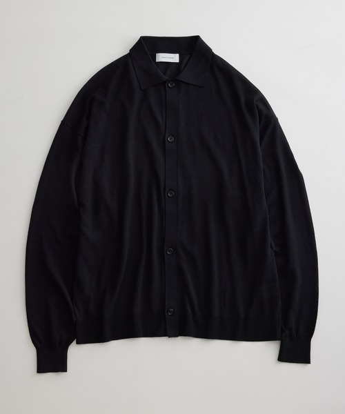 ADAM ET ROPE'（アダムエロペ）の「アセテートコットン 衿付き オーバーカーディガン/サステナブル（カーディガン/ボレロ・メンズ・ブラック/パープル・M/L）」の21枚目の写真