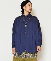 チャイハネ（チャイハネ）の「【チャイハネ】yul ネパールコットンドルマンスリーブシャツ（シャツ/ブラウス）」