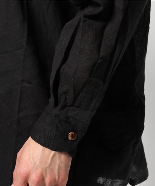 チャイハネ(チャイハネ)の「【チャイハネ】yul ネパールコットンドルマンスリーブシャツ(シャツ/ブラウス・メンズ・オフホワイト/ブラック/カーキ/ネイビー/ブラウン/グリーン系その他/キャメル/ターコイズブルー/ブルー・FREE)」の12枚目の写真