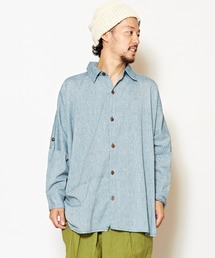 チャイハネ（チャイハネ）の「【チャイハネ】yul ネパールコットンドルマンスリーブシャツ（シャツ/ブラウス）」
